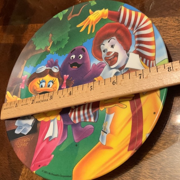 1991 Ronald McDonald Character Picture Plate Collector Vintage PMC Collectible - Picture 2 of 5